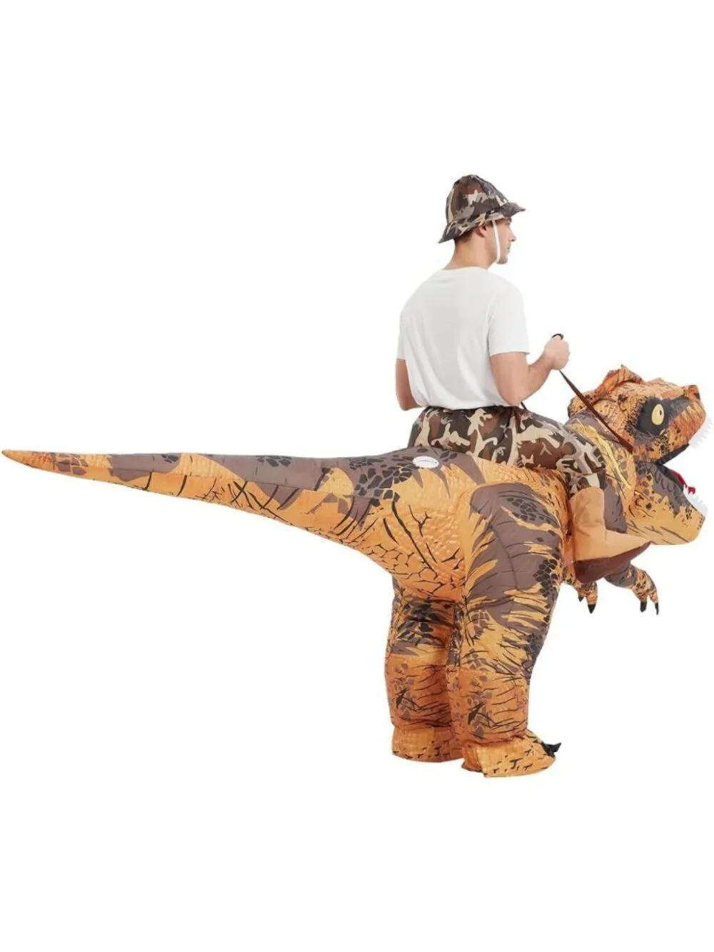 Inflatable T-Rex Dinosaur Costume for Adults - Lightweight, Flexible Halloween